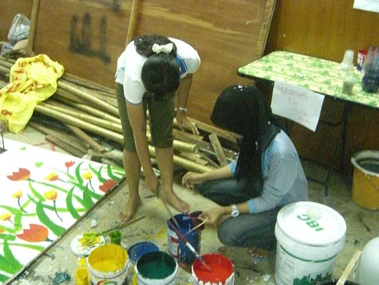 กิจกรรมเตรียมซุ้มแสดงความยินดีกับบัณฑิต คณะศึกษาศาสตร์ ภาพที่ 20