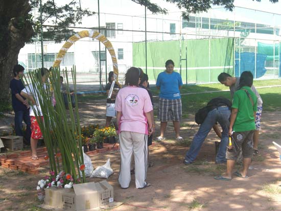 กิจกรรมเตรียมซุ้มแสดงความยินดีกับบัณฑิต คณะศึกษาศาสตร์ ภาพที่ 36