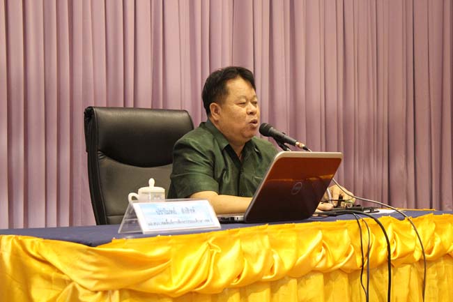 โครงการสัมมนานิสิตหลังปฏิบัติการสอนในสถานศึกษาหลักสูตรการศึกษาบัณฑิต(หลักสูตร 5 ปี) ระหว่างวันที่ 28 ก.พ.-1 มี.ค. 56 หอประชุมปาริชาต, อาคารเรียน 3 ภาพที่ 38