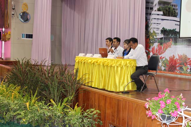 โครงการเตรียมความพร้อมและปฐมนิเทศนิสิตก่อนปฏิบัติการสอนในสถานศึกษา ประจำปีการศึกษา 2556 9-10 พฤษภาคม 2556 ณ หอประชุมปาริชาต มหาวิทยาลัยทักษิณ ภาพที่ 82