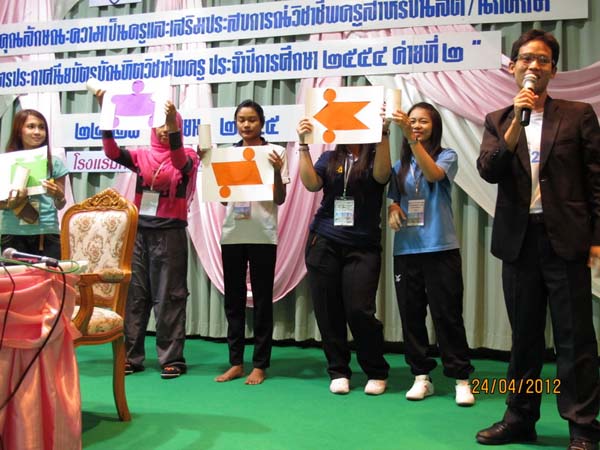 โครงการค่ายปลูกฝังคุณลักษณะความเป็นครูและเสริมประสบการณ์วิชาชีพครูสำหรับนิสิต/นักศึกษา ทุนโครงการ สควค. ปี 2555 ภาพที่ 438