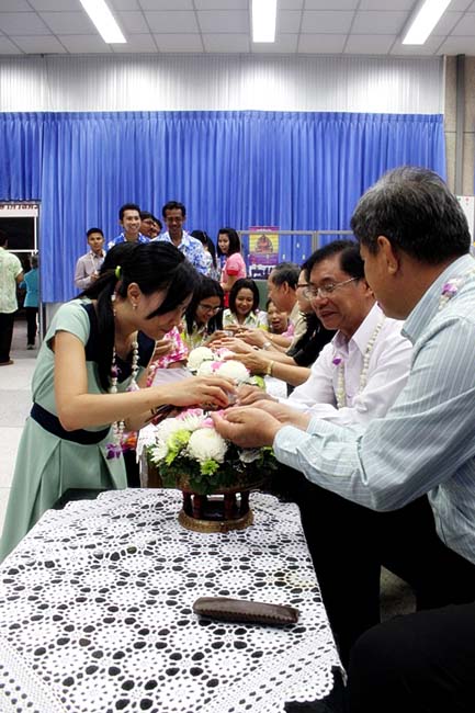 โครงการสืบสานประเพณีวันสงกรานต ์ วันอังคารที่ 9 เมษายน 2556 เวลา 08.30 - 13.00 น. ณ ห้องแหล่งการเรียนรู้ คณะศึกษาศาสตร์ มหาวิทยาลัยทักษิณ ภาพที่ 262