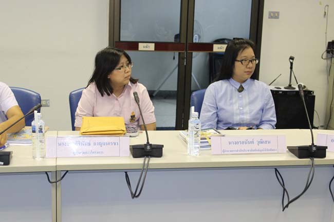 พิธีลงนามการทำสัญญานิสิตทุนมูลนิธิชัยพัฒนา วันพฤหัสบดีที่ 11 กรกฎาคม 2556 ณ ห้องประชุม SC216 อาคารคณะศึกษาศาสตร์ มหาวิทยาลัยทักษิณ วิทยาเขตสงขลา ภาพที่ 19