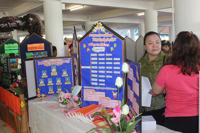 มหกรรมแลกเปลี่ยนเรียนรู้โครงการยกระดับคุณภาพครูทั้งระบบโดยใช้กระบวนการสร้างระบบพี่เลี้ยง ( Coaching and Mentoring ) วันศุกร์ที่ 11 ตุลาคม 2556 ณ มหาวิทยาลัยทักษิณ วิทยาเขตสงขลา ภาพที่ 127