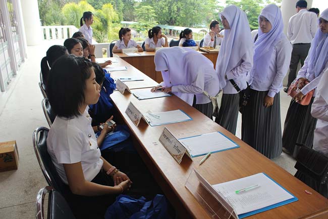 ปฐมนิเทศนิสิตศึกษาศาสตร์ ระดับปริญญาตรี วันที่ 1 มิถุนายน 2556 ณ หอประชุมปาริชาต มหาวิทยาลัยทักษิณ วิทยาเขตสงขลา