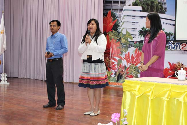 ปฐมนิเทศนิสิตศึกษาศาสตร์ ระดับปริญญาตรี วันที่ 1 มิถุนายน 2556 ณ หอประชุมปาริชาต มหาวิทยาลัยทักษิณ วิทยาเขตสงขลา ภาพที่ 43