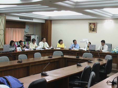ประชุมจัดทำรายงานการประเมินตนเอง คณะศึกษาศาสตร์ ปี 2551