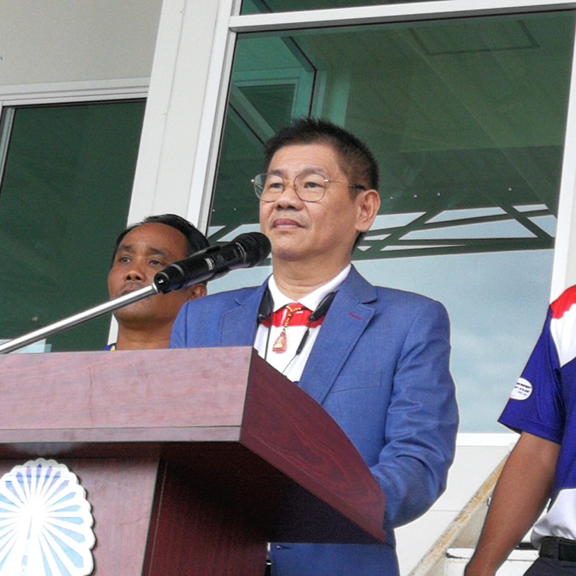 คณบดีคณะศึกษาศาสตร์  ประธานในพิธีเปิดการแข่งขันกีฬารักบี้ฟุตบอล "TSU–SBP Old Boys Rugby Songkhla 10s 2023"