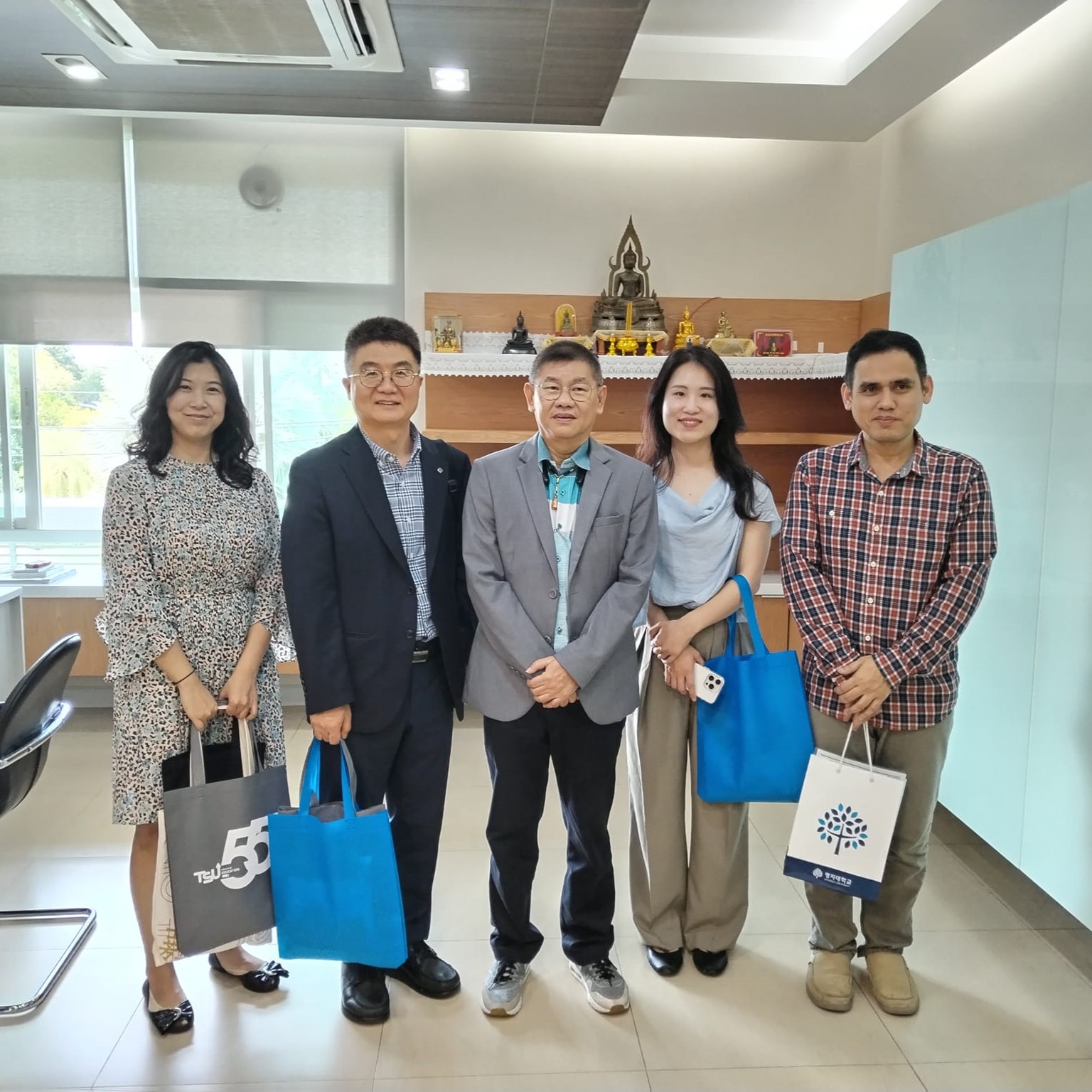 คณบดีคณะศึกษาศาสตร์ มหาวิทยาลัยทักษิณ ให้การต้อนรับตัวแทนจาก MYONGJI​ University​