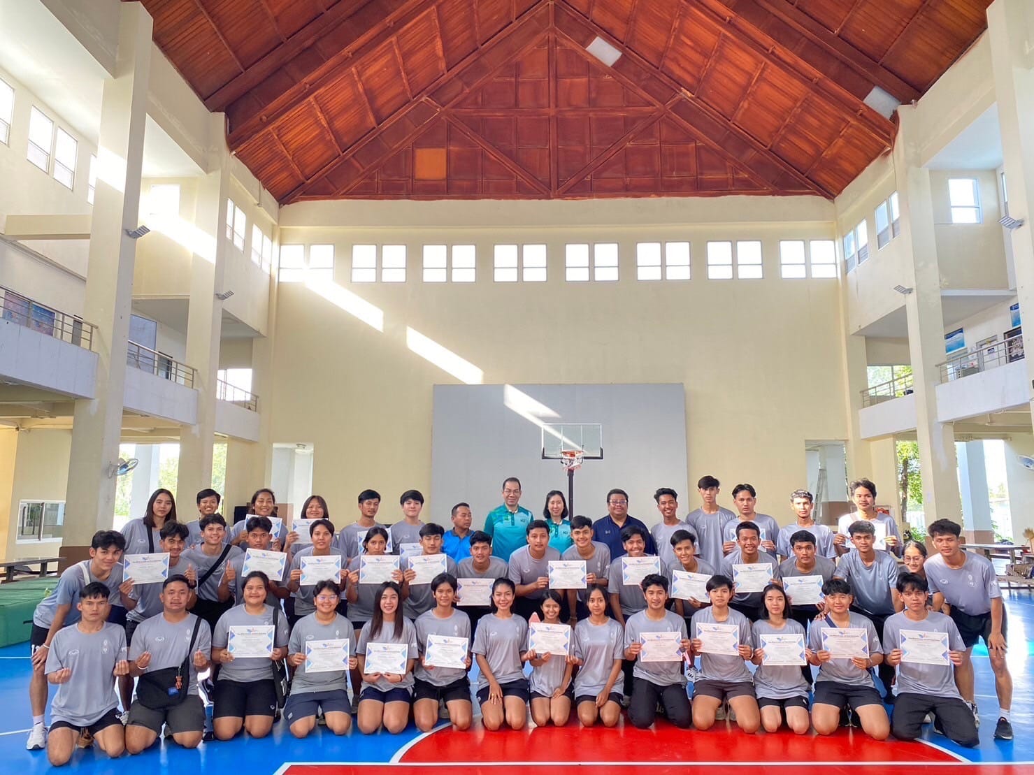 โครงการ​พัฒนา​ศักยภาพ​ทางพลศึกษา​ของนิสิต ในหัวข้อ​ "การอบรมเชิงปฏิบัติการ​การนวด และการพันผ้าเทปทางการกีฬา​"