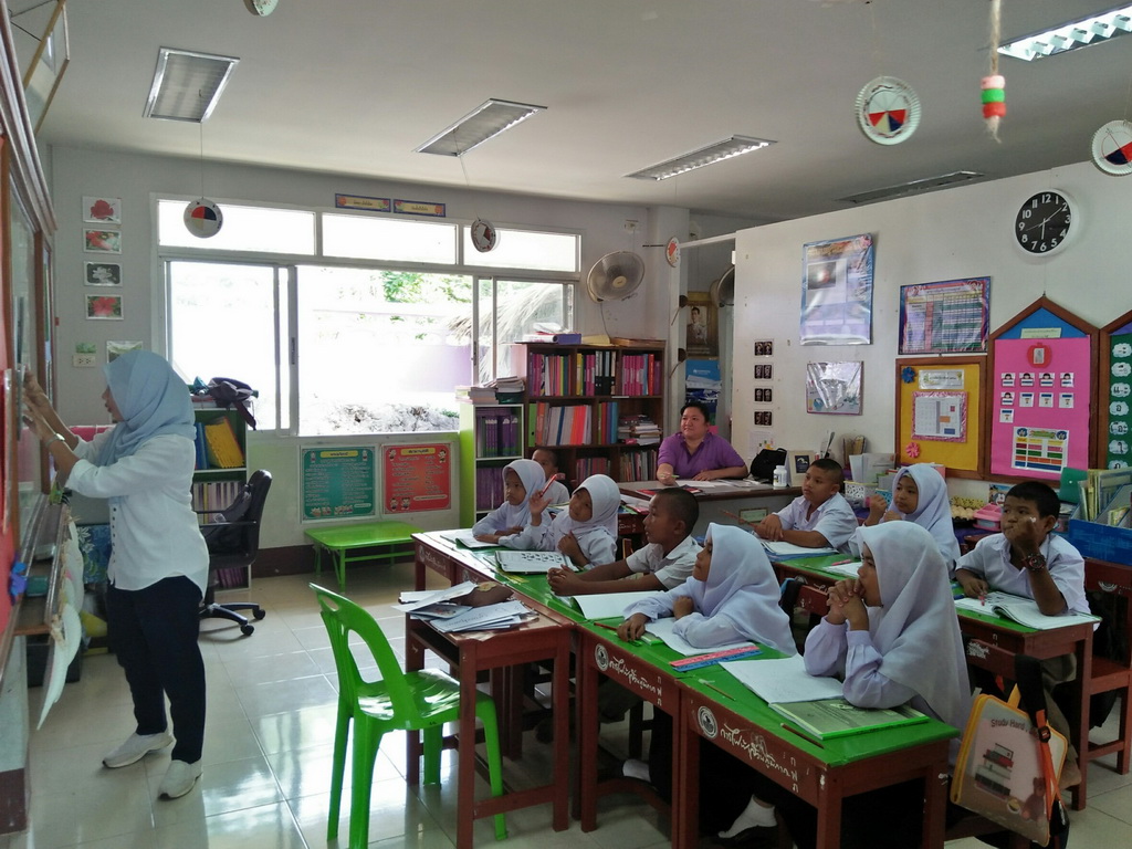 การนิเทศติดตามและประเมินผลการสอนของ “โครงการพัฒนาศักยภาพโรงเรียนในพระราชดำริและโรงเรียนขาดแคลนในเขตพื้นที่การศึกษา 4 จังหวัดภาคใต้”