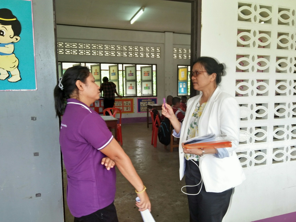 การนิเทศติดตามและประเมินผลการสอนของ “โครงการพัฒนาศักยภาพโรงเรียนในพระราชดำริและโรงเรียนขาดแคลนในเขตพื้นที่การศึกษา 4 จังหวัดภาคใต้”