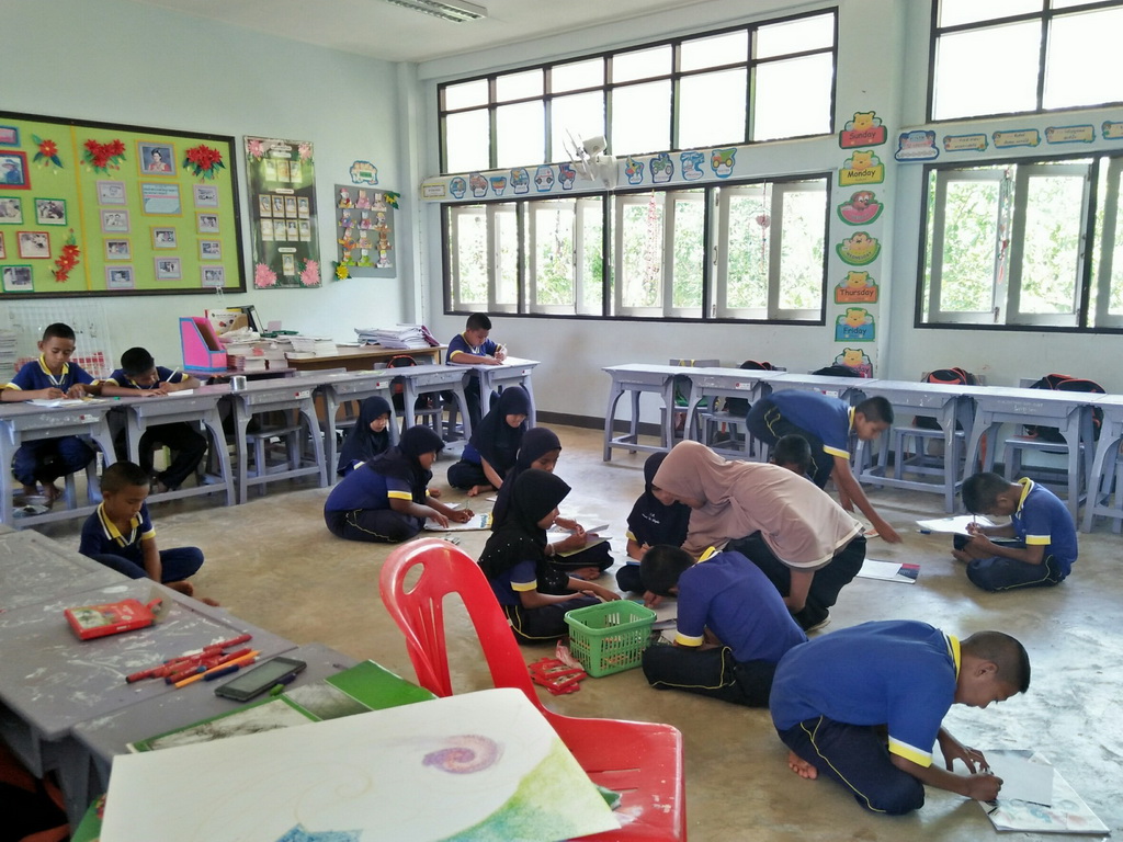 การนิเทศติดตามและประเมินผลการสอนของ “โครงการพัฒนาศักยภาพโรงเรียนในพระราชดำริและโรงเรียนขาดแคลนในเขตพื้นที่การศึกษา 4 จังหวัดภาคใต้”