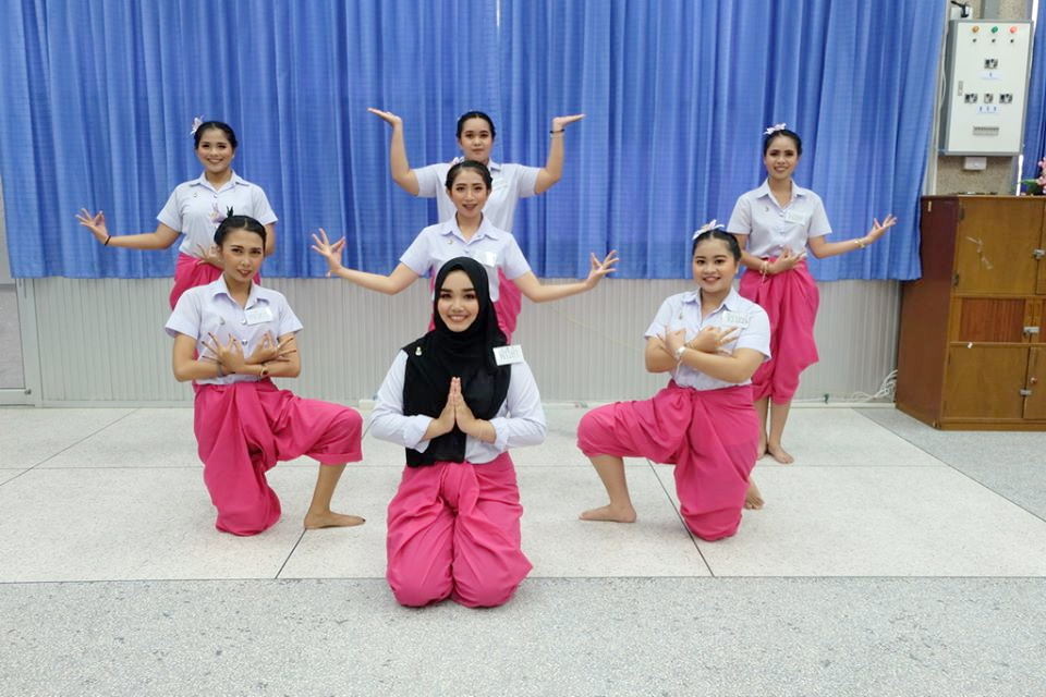 กิจกรรมการสอบรำนาฏศิลป์ ในรายวิชา 0332322 ดนตรีและนาฏศิลป์สำหรับครูปฐมวัย