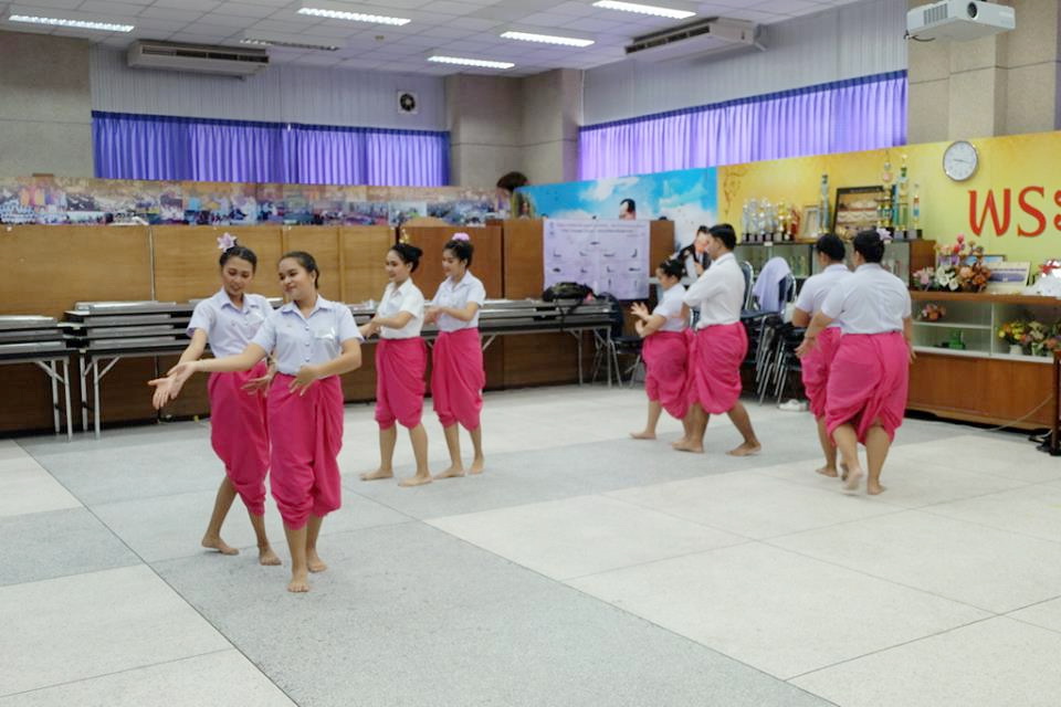 กิจกรรมการสอบรำนาฏศิลป์ ในรายวิชา 0332322 ดนตรีและนาฏศิลป์สำหรับครูปฐมวัย