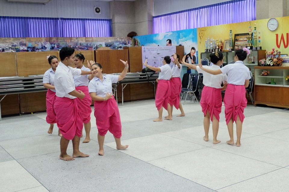 กิจกรรมการสอบรำนาฏศิลป์ ในรายวิชา 0332322 ดนตรีและนาฏศิลป์สำหรับครูปฐมวัย