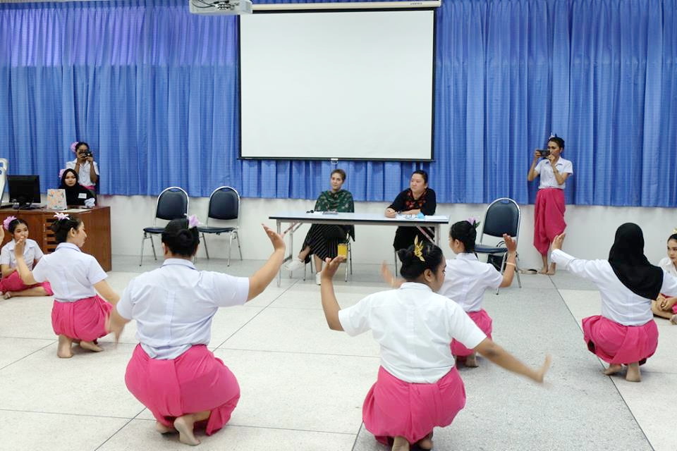 กิจกรรมการสอบรำนาฏศิลป์ ในรายวิชา 0332322 ดนตรีและนาฏศิลป์สำหรับครูปฐมวัย