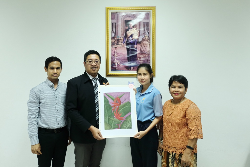 ให้การต้อนรับ นายมูฮัมหมัดอาฟันดี  อาบู  บาการ์ กงสุลใหญ่มาเลเซีย ประจำจังหวัดสงขลา