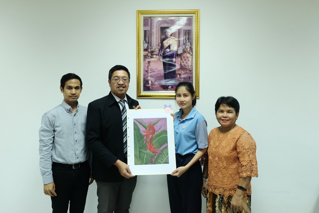 ให้การต้อนรับ นายมูฮัมหมัดอาฟันดี  อาบู  บาการ์ กงสุลใหญ่มาเลเซีย ประจำจังหวัดสงขลา