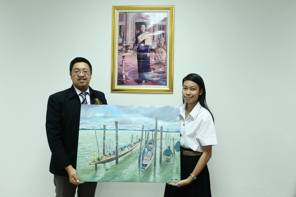 ให้การต้อนรับ นายมูฮัมหมัดอาฟันดี  อาบู  บาการ์ กงสุลใหญ่มาเลเซีย ประจำจังหวัดสงขลา
