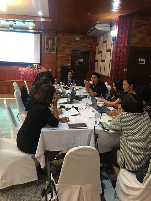 ประชุมเชิงปฏิบัติการ : การพัฒนากระบวนการจัดการเรียนรู้โดยใช้ชุมชนเป็นฐาน (หมวดวิชาชีพครู หลักสูตร 4 มาตรฐาน)
