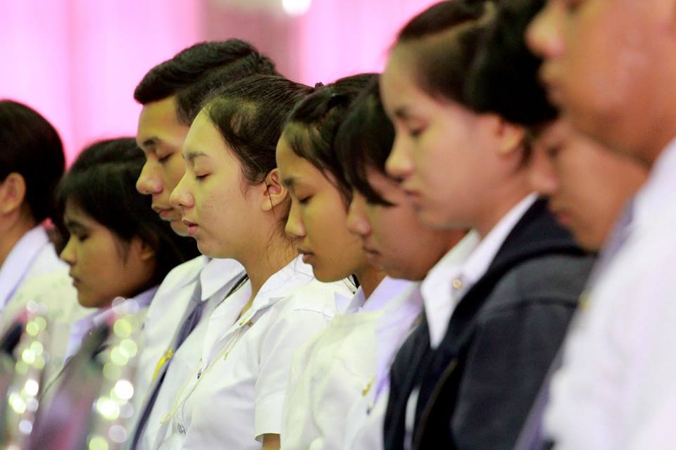 กิจกรรมการอบรม "สมาธิ"  สำหรับนิสิตปริญญาตรี ชั้นปีที่ 1  คณะศึกษาศาสตร์ มหาวิทยาลัยทักษิณ