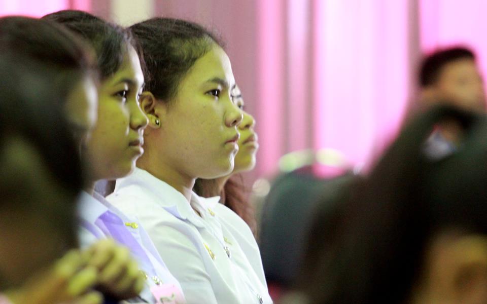 กิจกรรมการอบรม "สมาธิ"  สำหรับนิสิตปริญญาตรี ชั้นปีที่ 1  คณะศึกษาศาสตร์ มหาวิทยาลัยทักษิณ