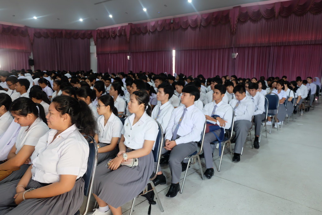 โครงการปฐมนิเทศนิสิตใหม่คณะศึกษาศาสตร์ มหาวิทยาลัยทักษิณ ระดับปริญญาตรี ชั้นปีที่ 1 ประจำปีการศึกษา 2562