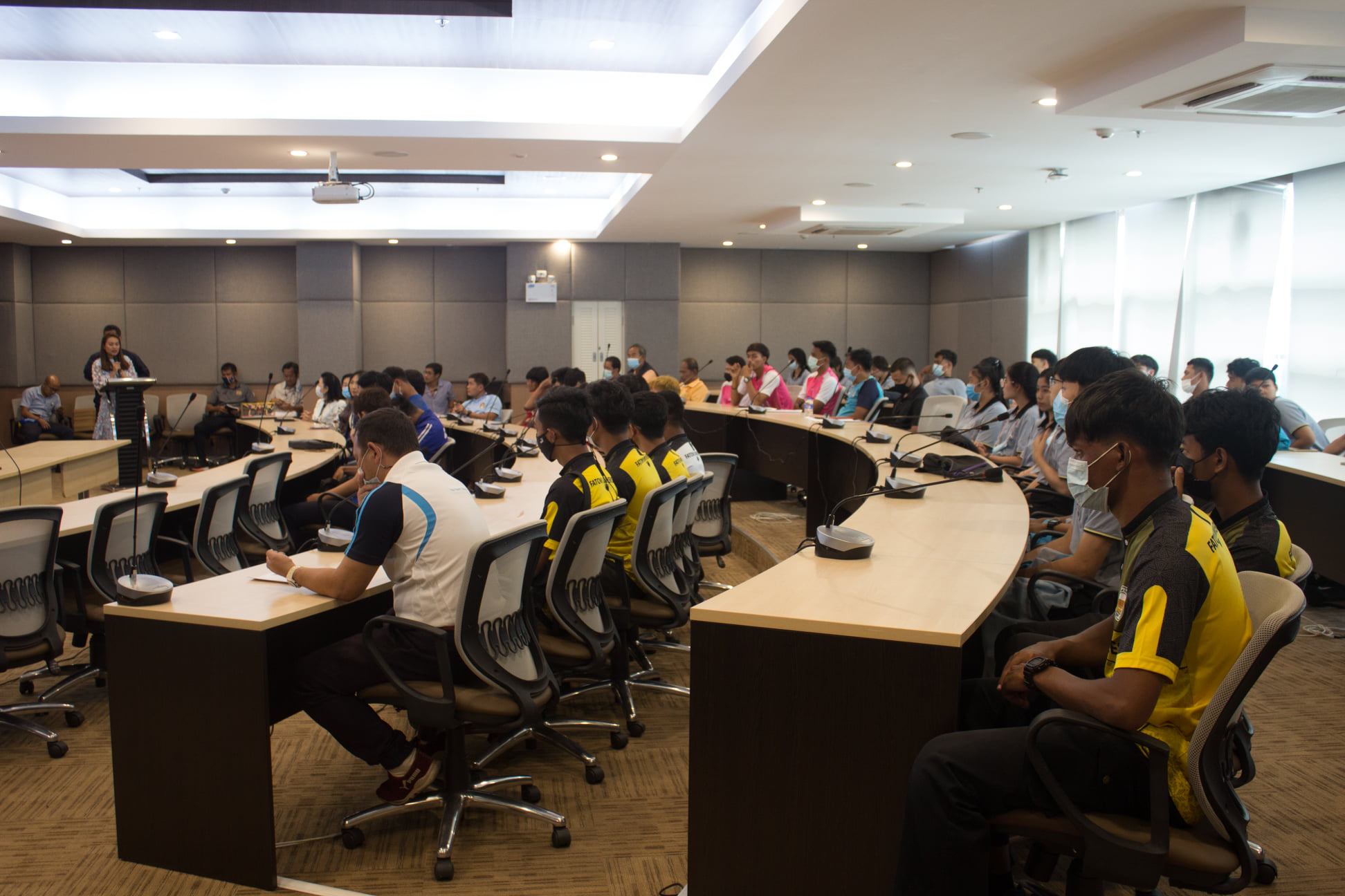 การประชุมผู้จัดการทีม การแข่งขันกีฬาฟุตบอล University League ครั้งที่ 1 รอบคัดเลือก เขตภาคใต้