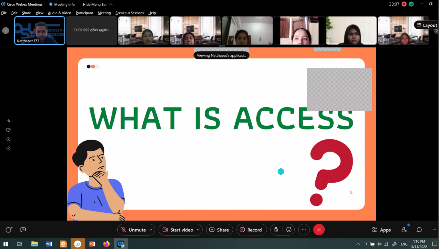 โครงการการจัดทำฐานข้อมูลเบื้องต้นด้วย Microsoft Access สำหรับงานทะเบียนวัดผลในโรงเรียน