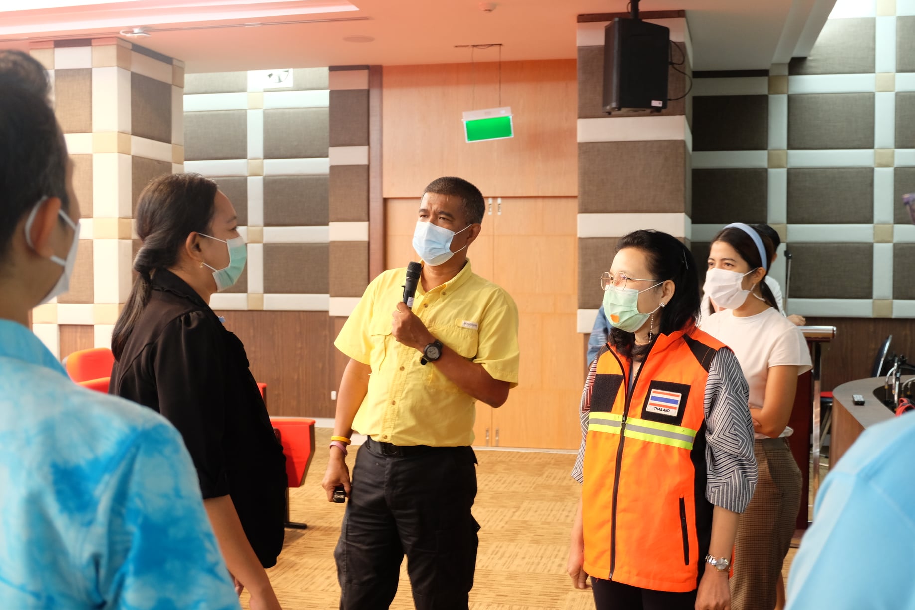 โครงการฝึกซ้อมแผนอพยพหนีไฟ​ อาคารศูนย์ปฏิบัติการวิชาชีพครู