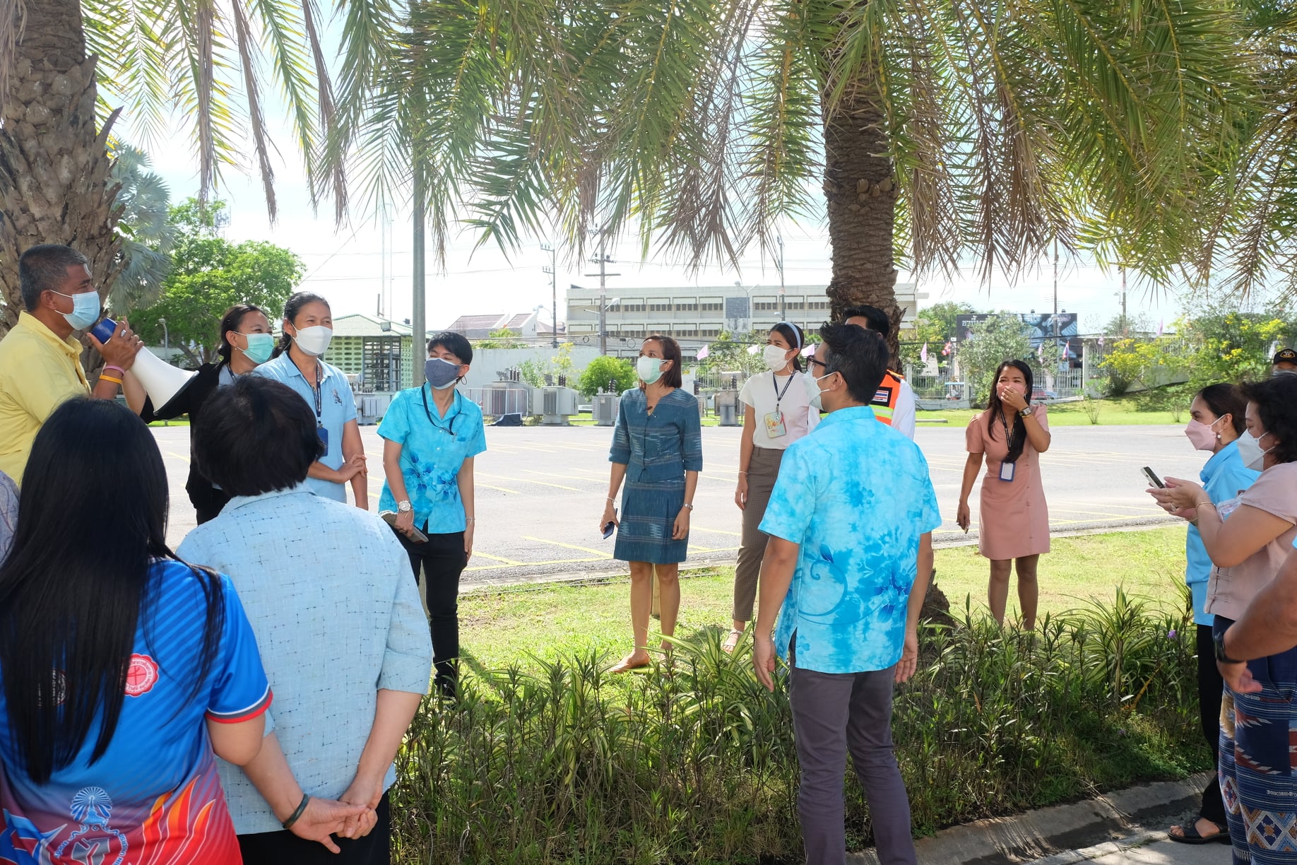 โครงการฝึกซ้อมแผนอพยพหนีไฟ​ อาคารศูนย์ปฏิบัติการวิชาชีพครู