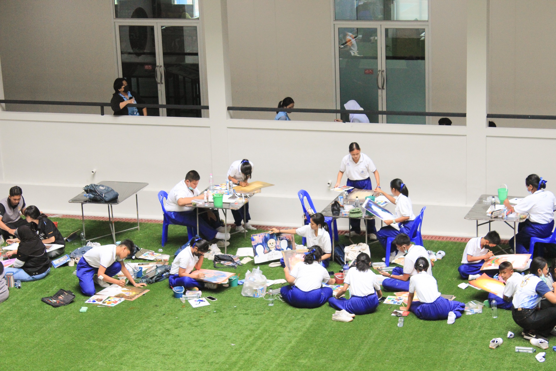 โครงการจิตรกรรมวิถีวัฒนธรรมตำบลบ่อยาง – ตำบลเกาะยอ จังหวัดสงขลา ซึ่งจัดโดยคณะศึกษาศาสตร์ร่วมกับคณะศิลปกรรมศาสตร์  มหาวิทยาลัยทักษิณ