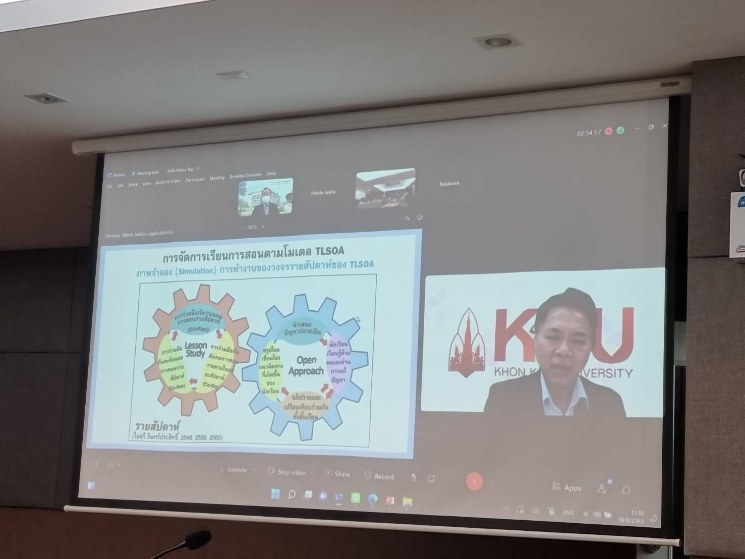 โครงการประชุมเครือข่ายผู้บริหารโรงเรียนร่วมพัฒนา:การพัฒนาวิชาชีพครูด้วยนวัตกรรมการศึกษาชั้นเรียน (Lesson Study)  และวิธีการแบบเปิด (Open Approach)