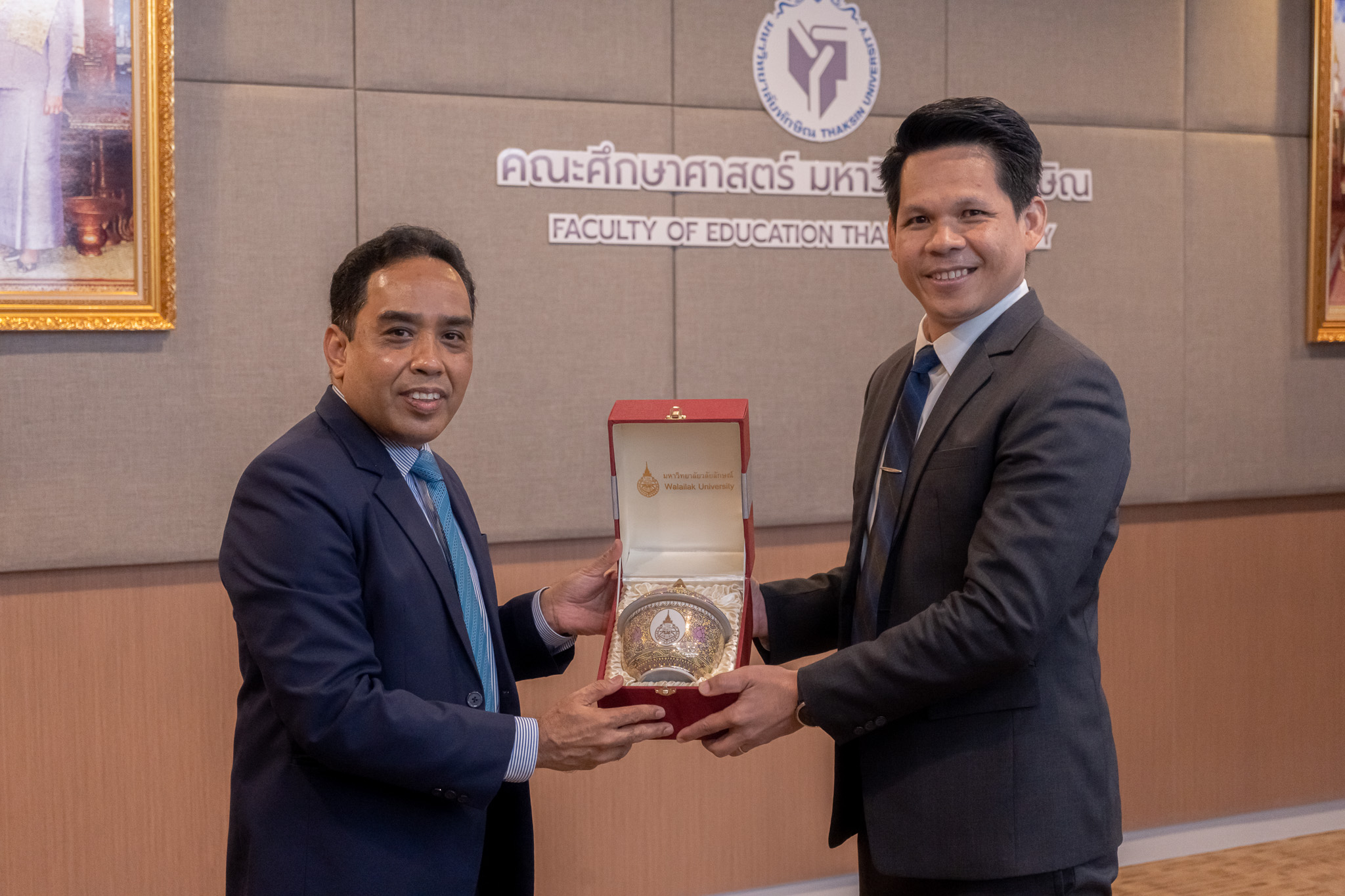 คณะศึกษาศาสตร์ มหาวิทยาลัยทักษิณ ต้อนรับมหาวิทยาลัยวลัยลักษณ์ ในการแลกเปลี่ยนศึกษาดูงานและสร้างความร่วมมือในการพัฒนาวิชาชีพครู