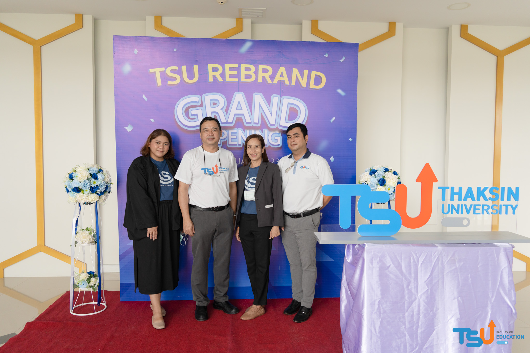คณะศึกษาศาสตร์ เข้าร่วมงาน " TSU Rebrand Grand Opening "