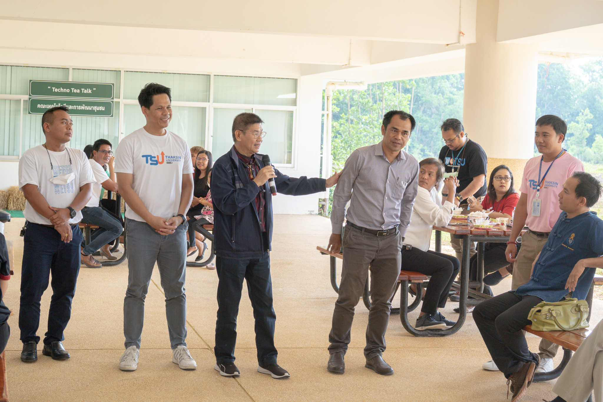 คณบดีคณะศึกษาศาสตร์ พร้อมทีมผู้บริหาร เข้าร่วมกิจกรรม “Techno Tea Talk” ซึ่งจัดโดย คณะเทคโนโลยีและการพัฒนาชุมชน