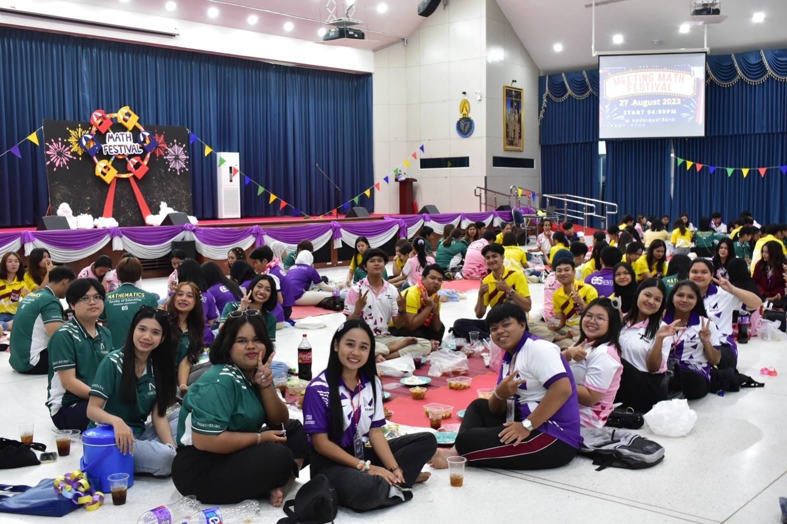 โครงการ คณิตสัมพันธ์สรรค์สร้างสานสัมพันธ์น้องพี่ สาขาวิชาคณิตศาสตร์ ประจำปีการศึกษา 2566