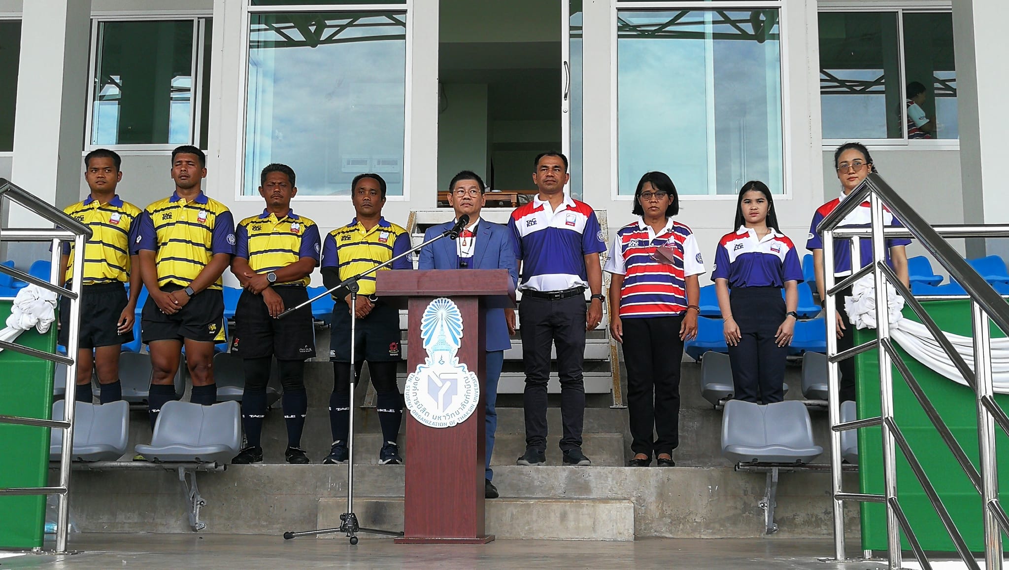 คณบดีคณะศึกษาศาสตร์  ประธานในพิธีเปิดการแข่งขันกีฬารักบี้ฟุตบอล "TSU–SBP Old Boys Rugby Songkhla 10s 2023"