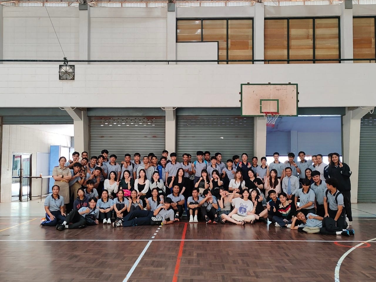 นักศึกษา​ MYONGJI​ University​ Korea เข้าร่วมชั้นเรียนสาขาวิชา​พลศึกษา​และ​สุขศึกษา​
