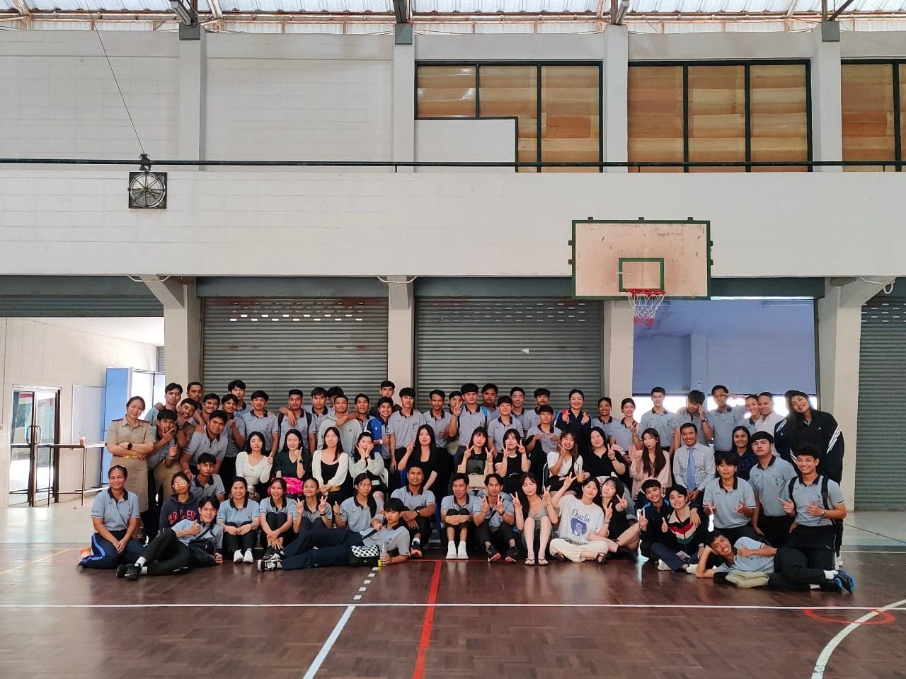 นักศึกษา​ MYONGJI​ University​ Korea เข้าร่วมชั้นเรียนสาขาวิชา​พลศึกษา​และ​สุขศึกษา​