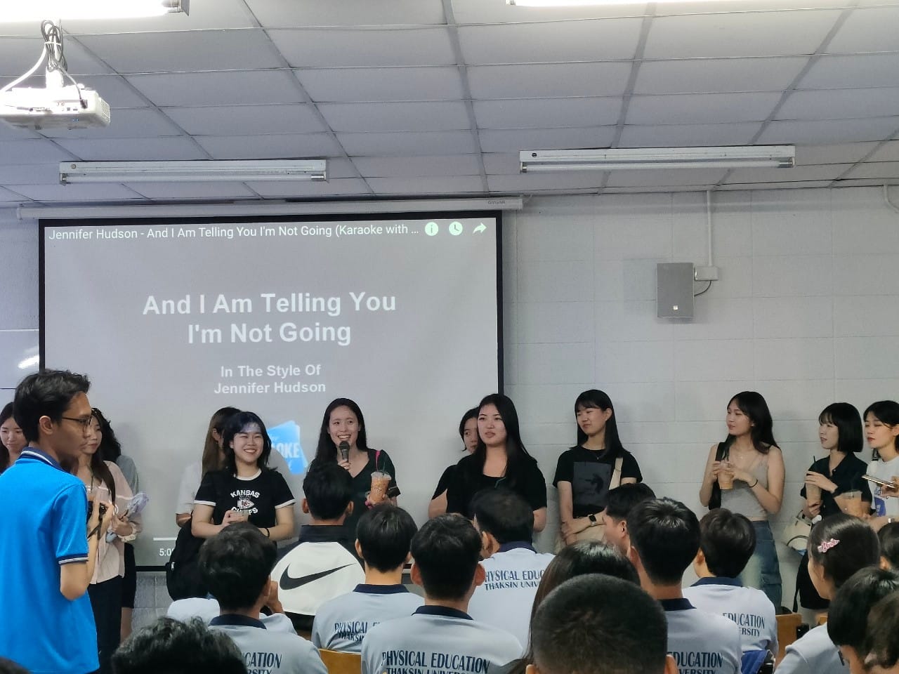 นักศึกษา​ MYONGJI​ University​ Korea เข้าร่วมชั้นเรียนสาขาวิชา​พลศึกษา​และ​สุขศึกษา​