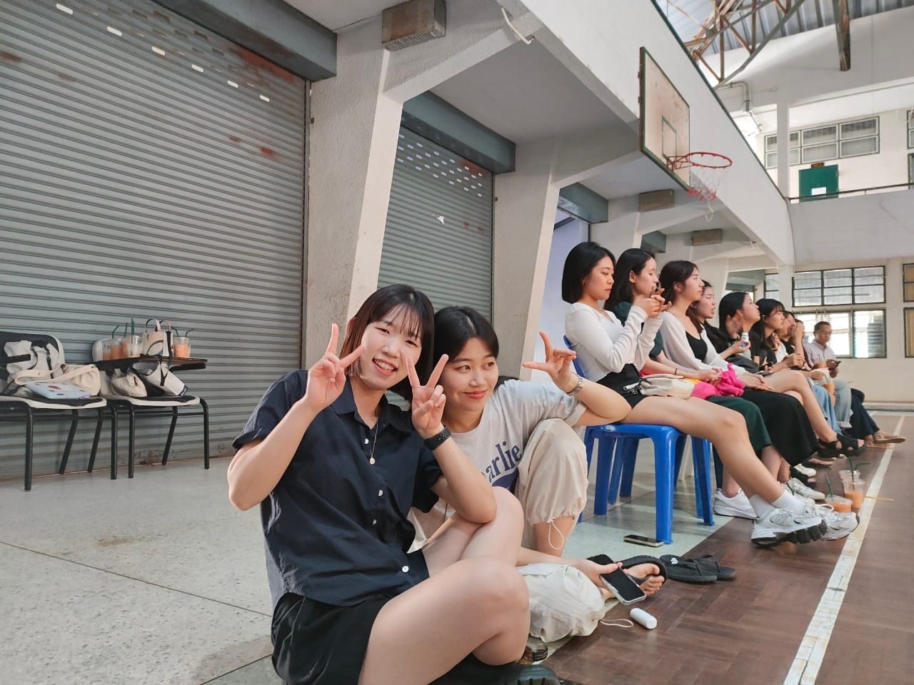 นักศึกษา​ MYONGJI​ University​ Korea เข้าร่วมชั้นเรียนสาขาวิชา​พลศึกษา​และ​สุขศึกษา​