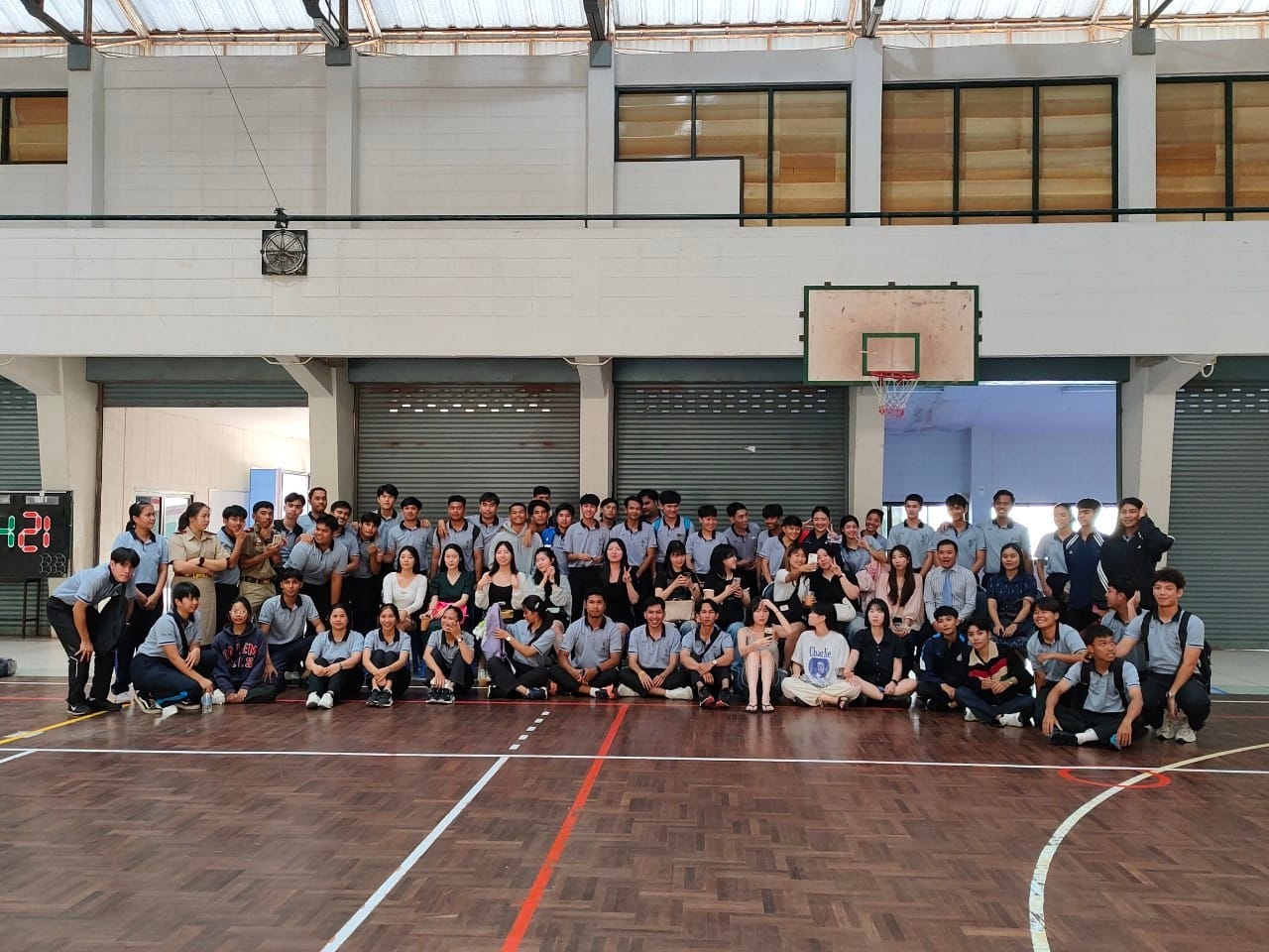 นักศึกษา​ MYONGJI​ University​ Korea เข้าร่วมชั้นเรียนสาขาวิชา​พลศึกษา​และ​สุขศึกษา​
