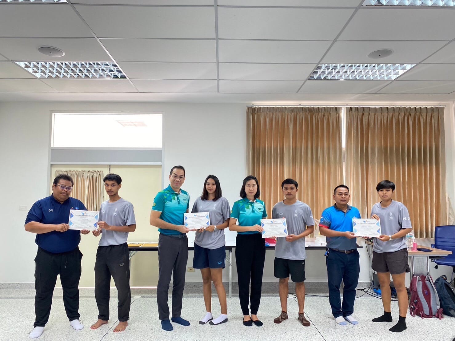 โครงการ​พัฒนา​ศักยภาพ​ทางพลศึกษา​ของนิสิต ในหัวข้อ​ "การอบรมเชิงปฏิบัติการ​การนวด และการพันผ้าเทปทางการกีฬา​"
