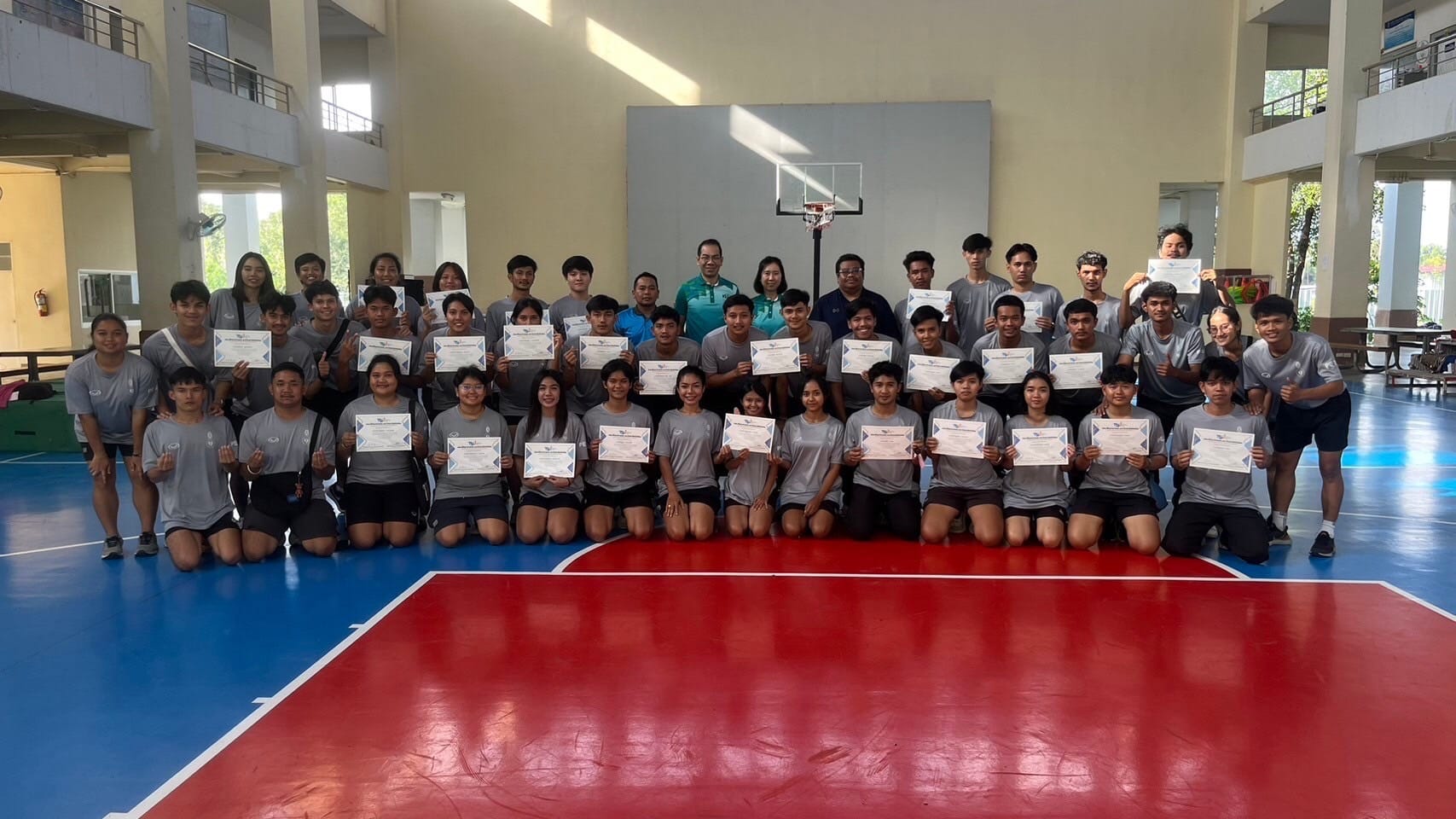 โครงการ​พัฒนา​ศักยภาพ​ทางพลศึกษา​ของนิสิต ในหัวข้อ​ "การอบรมเชิงปฏิบัติการ​การนวด และการพันผ้าเทปทางการกีฬา​"