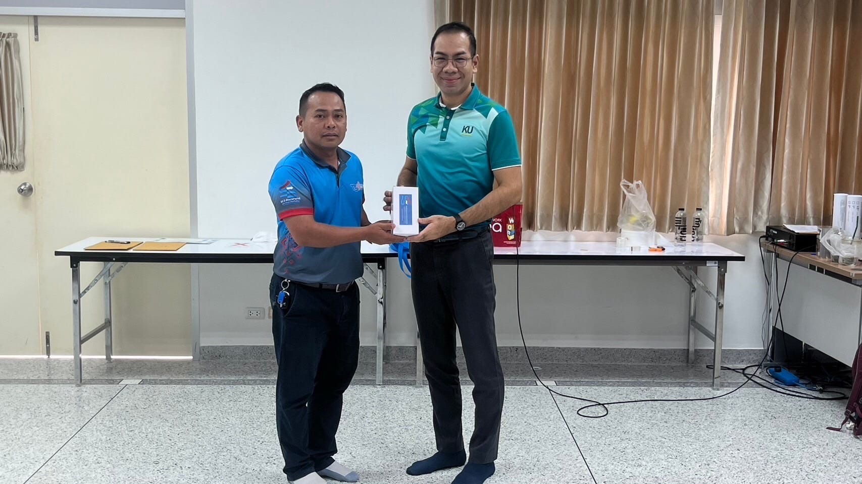 โครงการ​พัฒนา​ศักยภาพ​ทางพลศึกษา​ของนิสิต ในหัวข้อ​ "การอบรมเชิงปฏิบัติการ​การนวด และการพันผ้าเทปทางการกีฬา​"