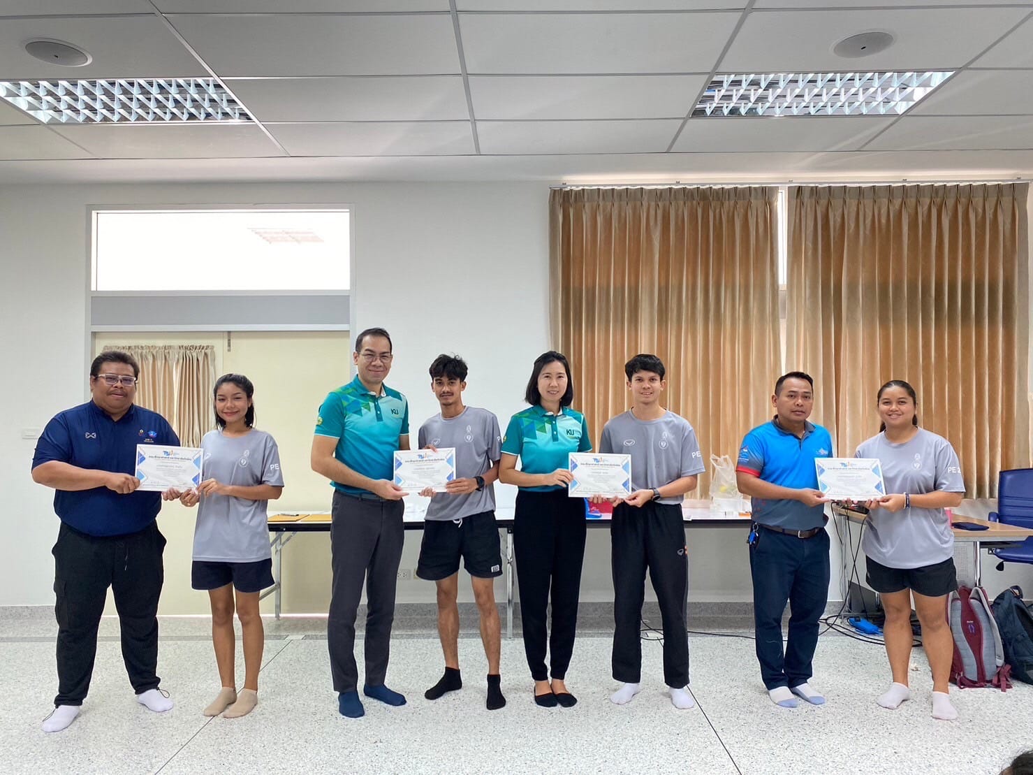 โครงการ​พัฒนา​ศักยภาพ​ทางพลศึกษา​ของนิสิต ในหัวข้อ​ "การอบรมเชิงปฏิบัติการ​การนวด และการพันผ้าเทปทางการกีฬา​"