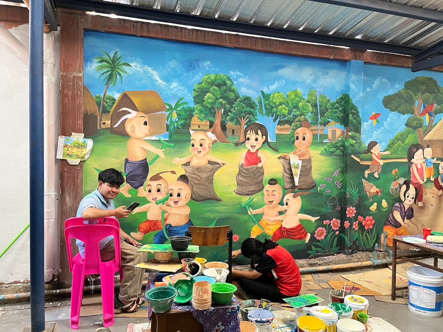 โครงการ: สอนน้อง แต้มสี  “ เติมฝัน แบ่งปันรอยยิ้มให้น้อง ”