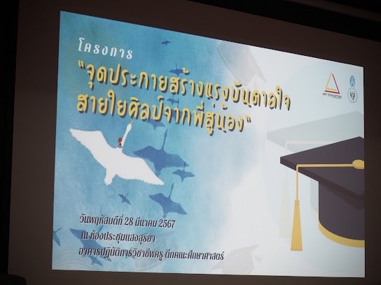 โครงการ  “จุดประกายสร้างแรงบันดาลใจ : สายใยศิลป์จากพี่สู่น้อง”